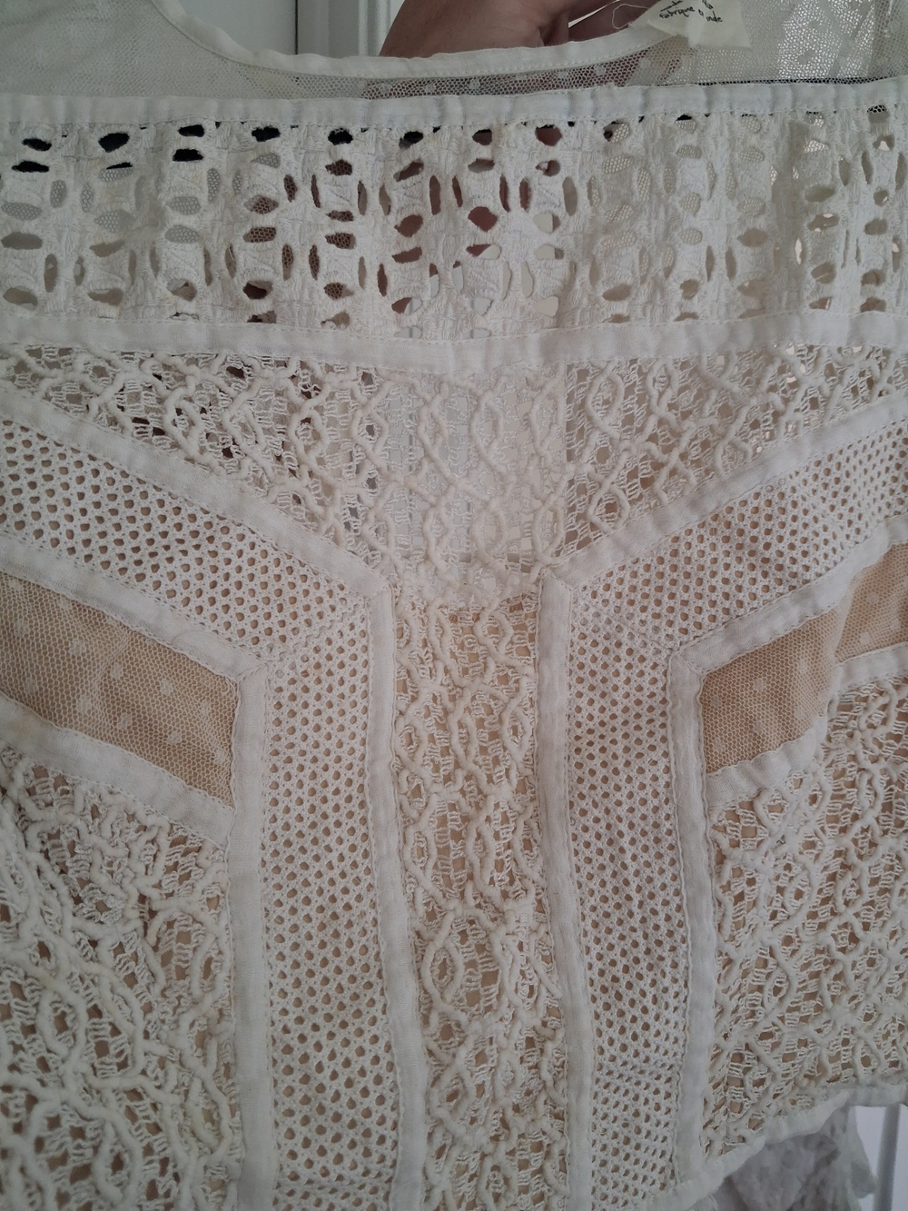 OBO RARE Free PEOPLE 2PC Lola MAXI SKIRT GOWN SET CREAM - Picture 16 of 16